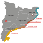 Catalonia_Costa_01 Карта побережья Каталонии