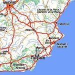 lorca_situation Лорка на карте Испании.