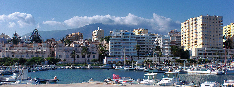 Эстепона, вид на город со стороны порта