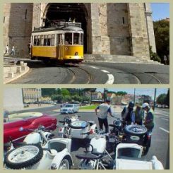 трамвай и мотоцикл