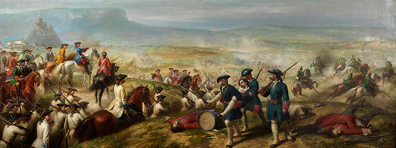 Деталь картины битва при Альмансе