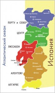 Карта Португалии