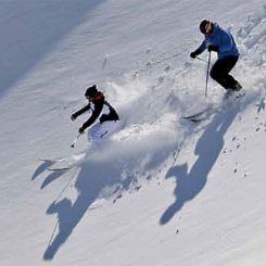 Горнолыжники, Пиренеи Каталонии, Испания