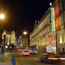 Порту. Площадь Свободы ночью.