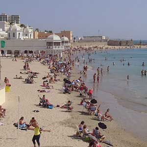 Пляж Калета в Кадисе