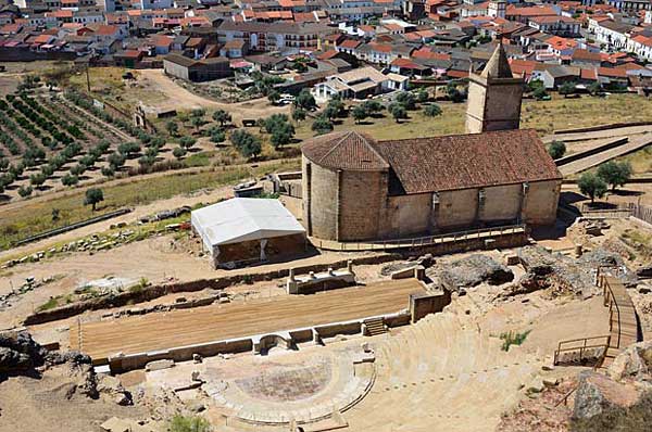 Римский театр Медельина. Вид из замка