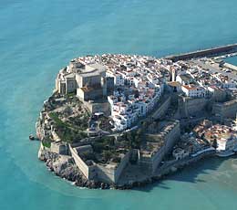 Пеньискола с высоты птичьего полета