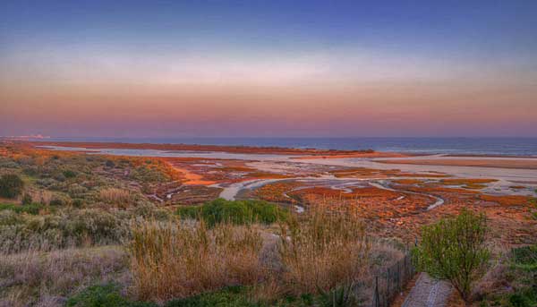 Португалия. Риа Формоза. Закат