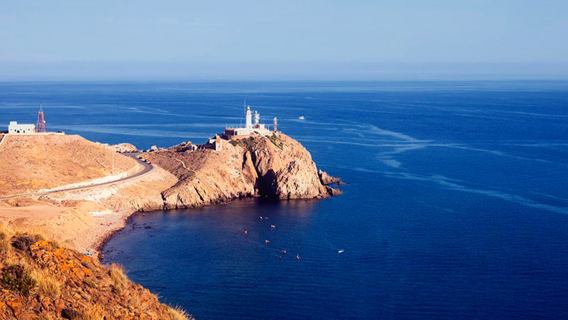 Маяк Кабо-де-Гата,Альмерия,Андалусия,Испания